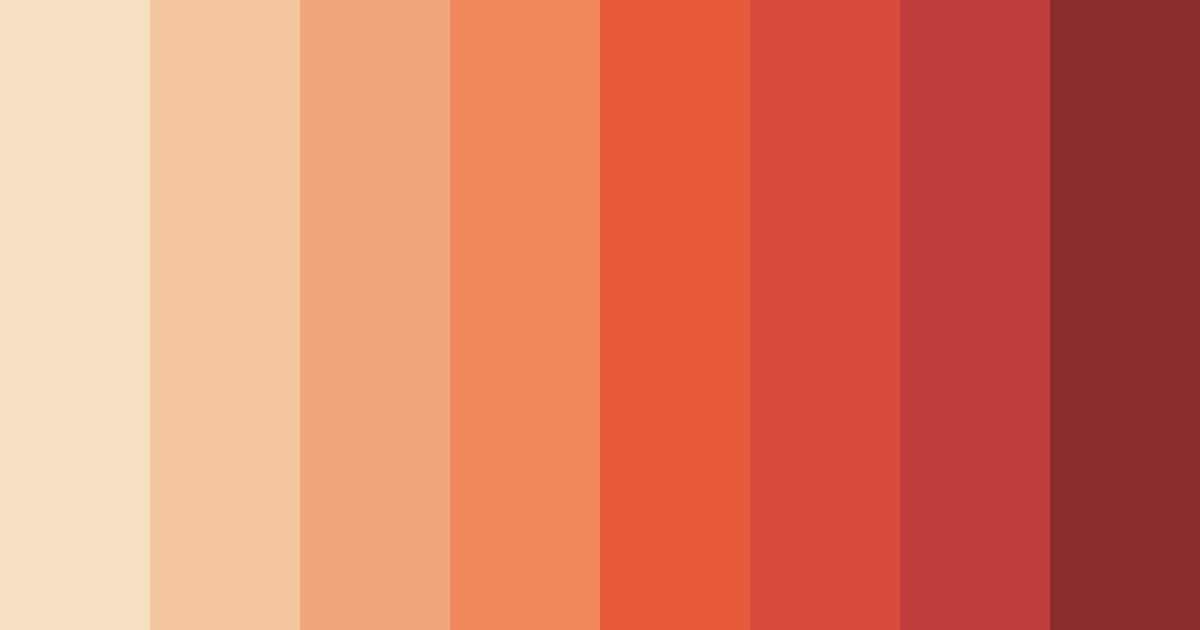 Download sunset blossom color palette PNG image (landscape)