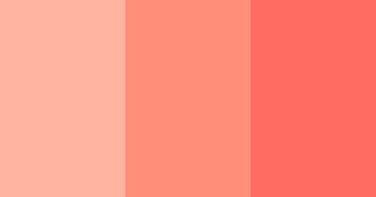 Download coral sunset color palette PNG image (landscape)