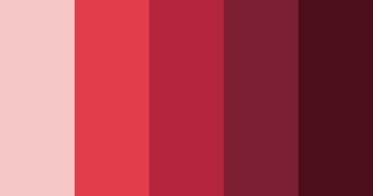 Download crimson tides color palette PNG image (landscape)