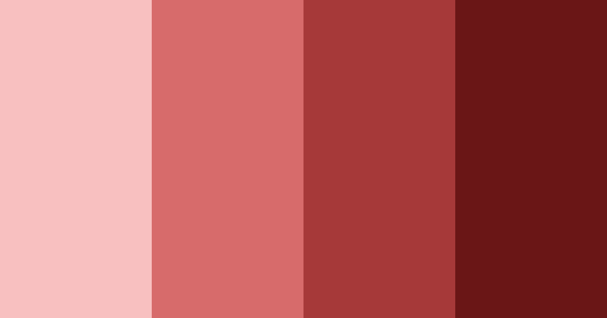 Download dark red shades color palette PNG image (landscape)