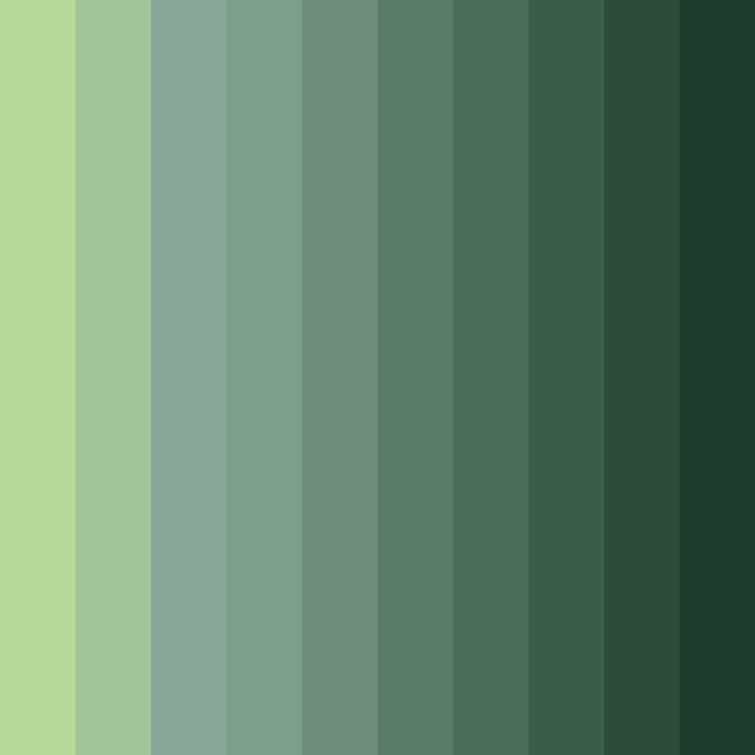 Download verdant shadows color palette PNG image (square)