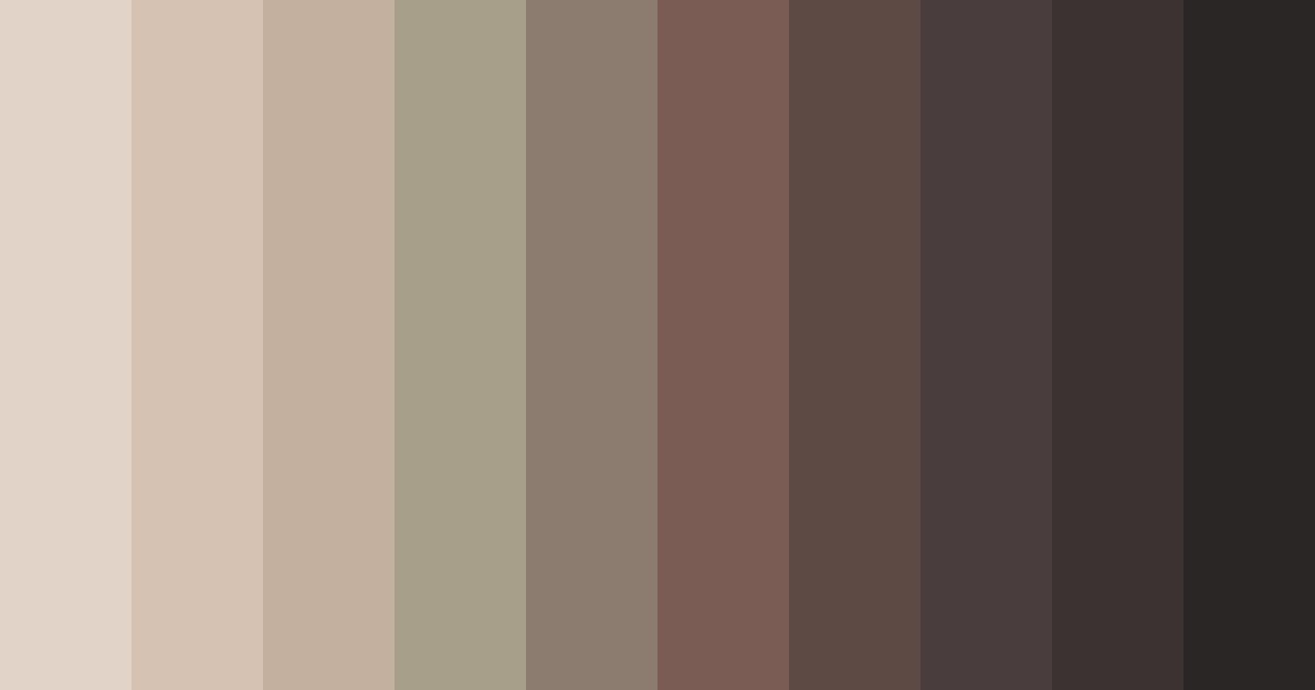 Download brown mushroom forest color palette PNG image (landscape)