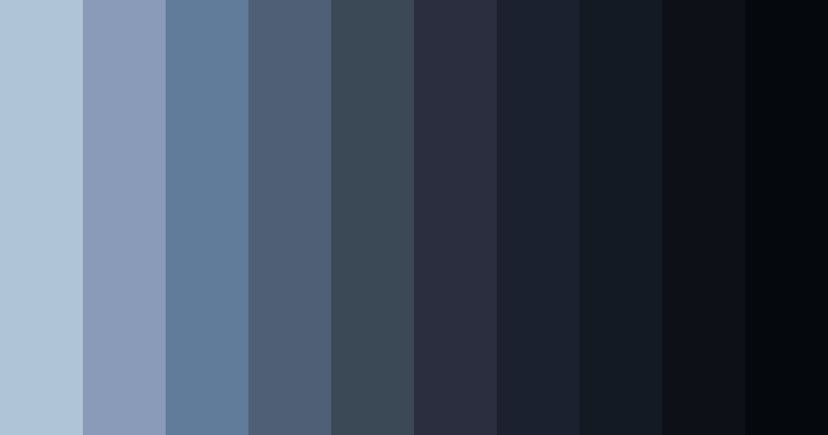Download dark blue gray color palette PNG image (landscape)