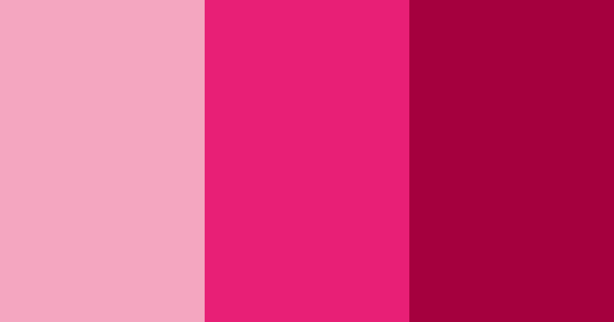 Download pink passion color palette PNG image (landscape)