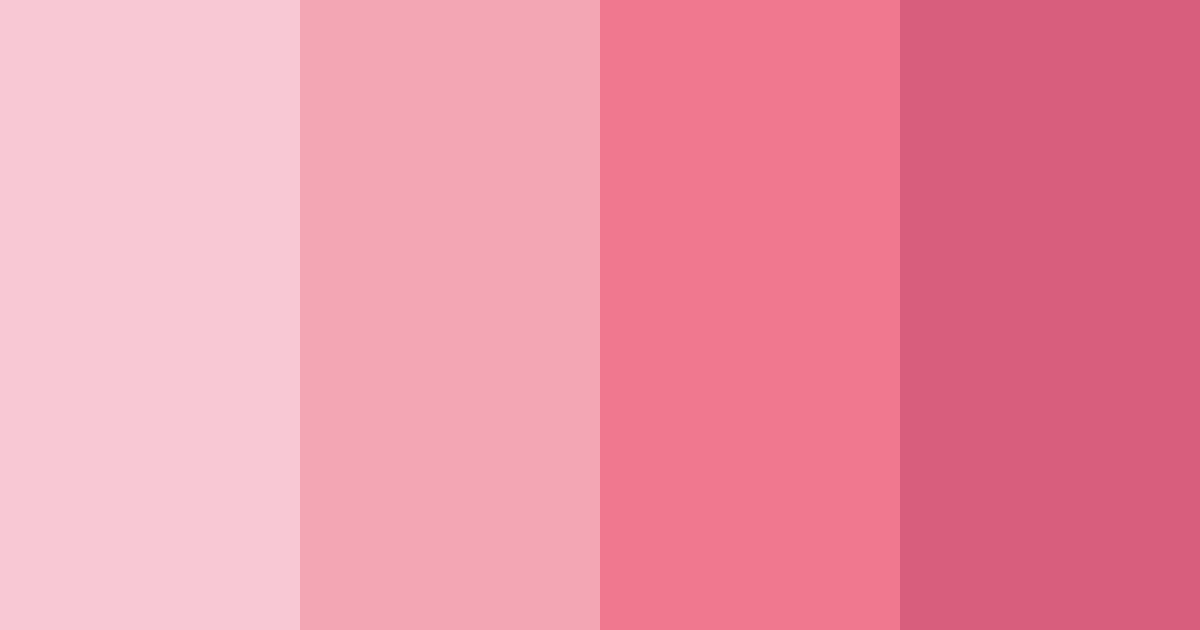 Download pink love color palette PNG image (landscape)