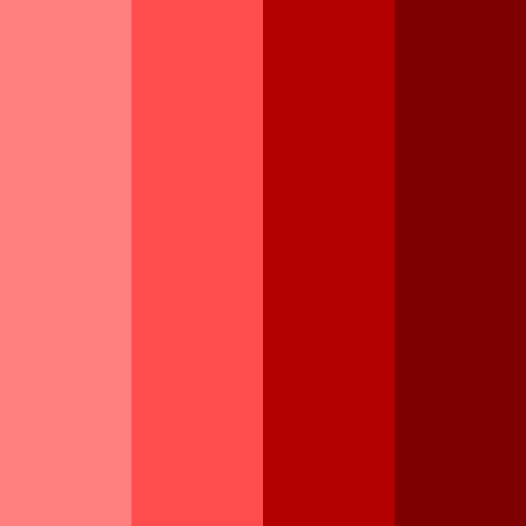 Download red shadows color palette PNG image (square)