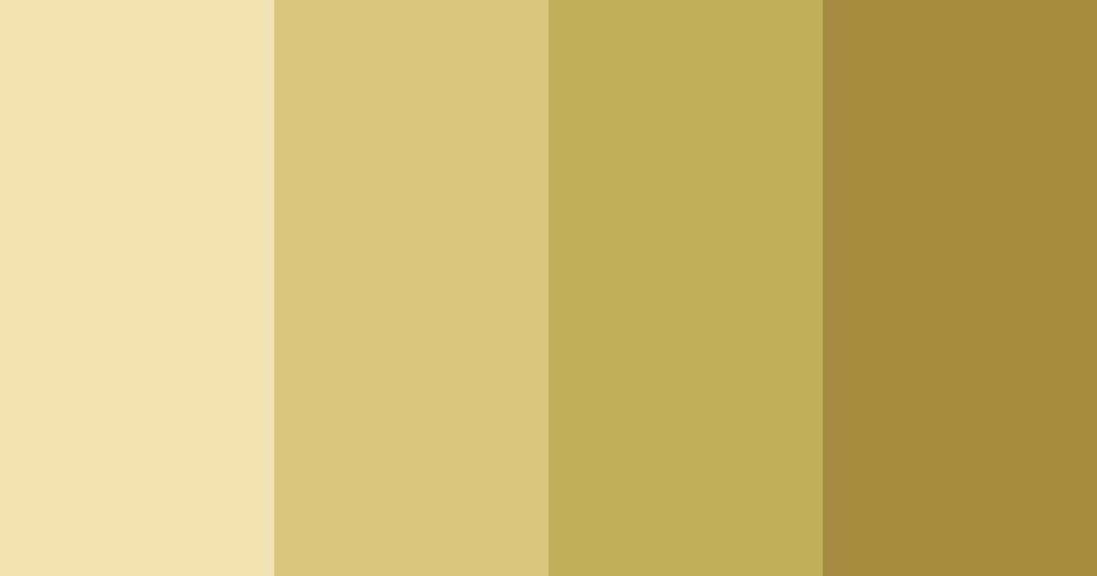 Download sandy gold shades color palette PNG image (landscape)