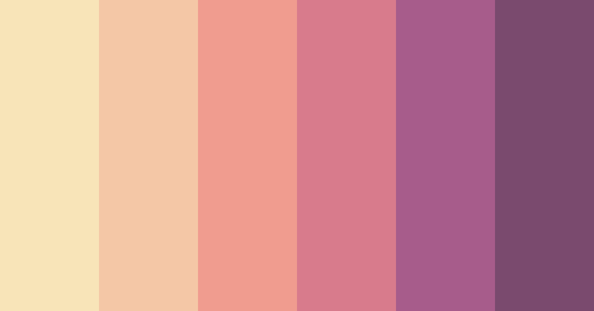 Download pink sunset color palette PNG image (landscape)