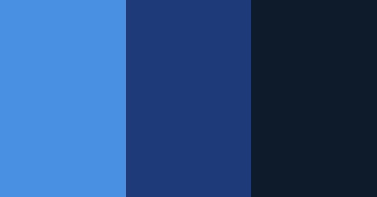 Download deep navy shades color palette PNG image (landscape)