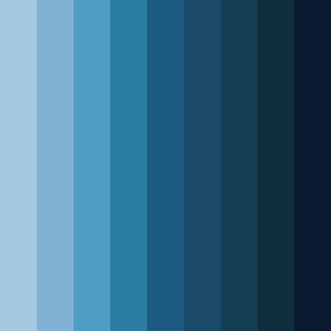 Download deep navy blues color palette PNG image (square)