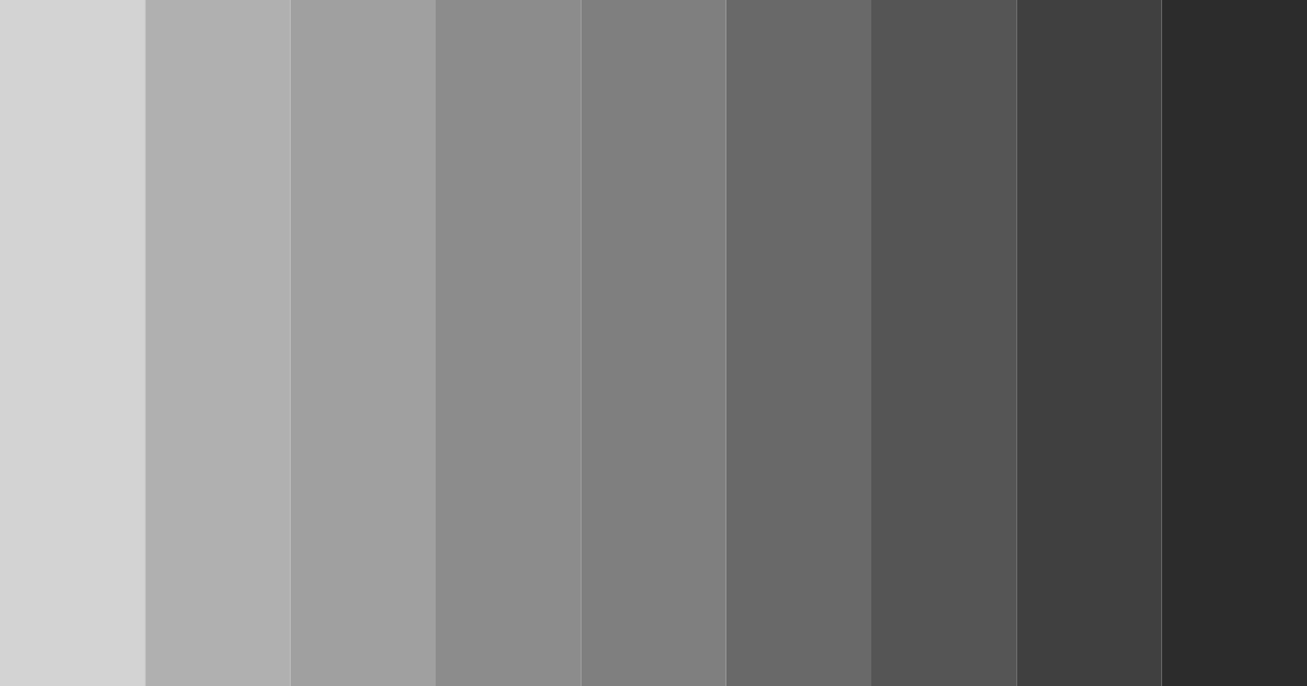 Download shades of light gray color palette PNG image (landscape)