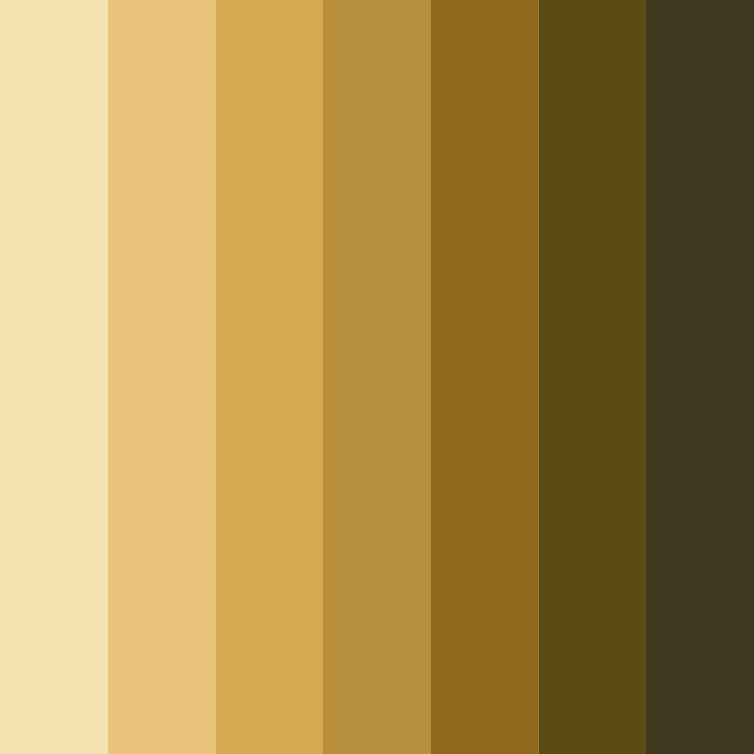 Download shades of brown color palette PNG image (square)