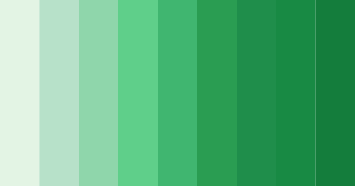 Download shades of sage green color palette PNG image (landscape)