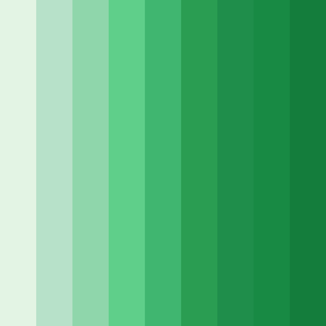 Download shades of sage green color palette PNG image (square)