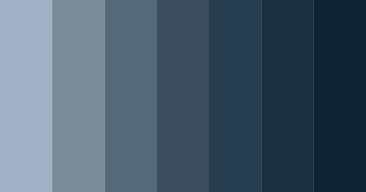 Download dusty blue color palette PNG image (landscape)