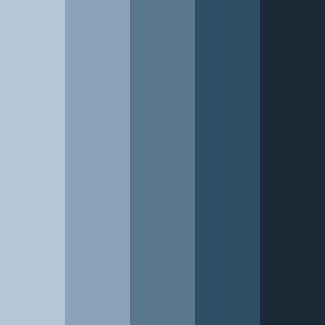 Download dusty navy shades color palette PNG image (square)