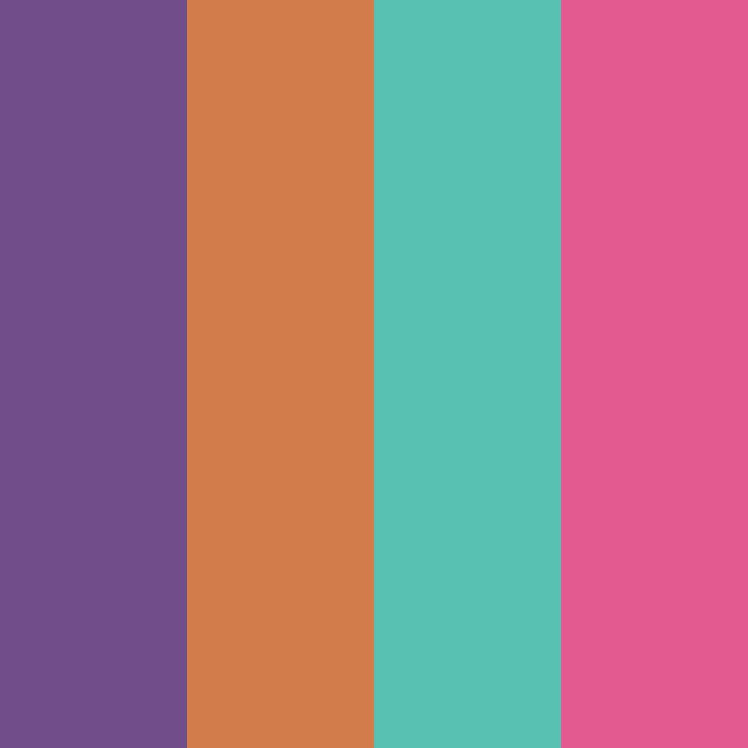 Download mystic sunset color palette PNG image (square)