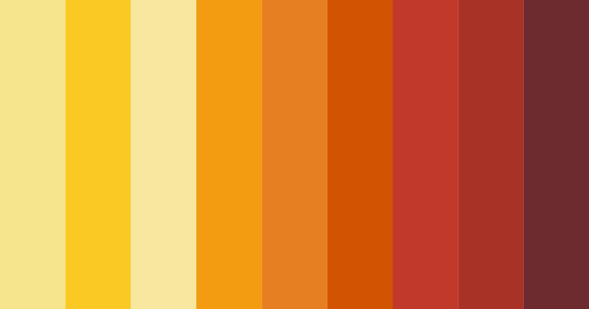 Download orange sunrise color palette PNG image (landscape)