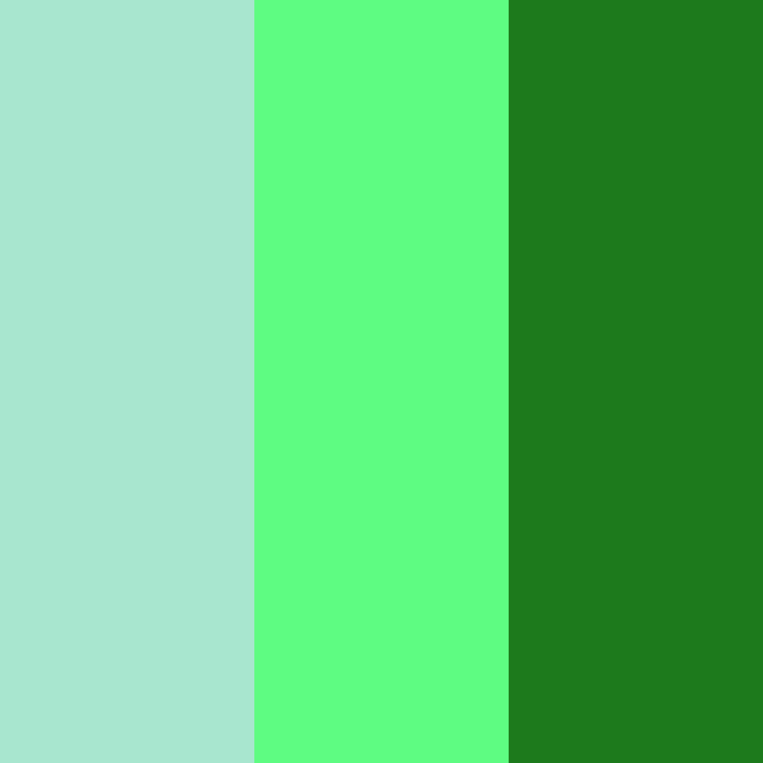 Download luminous verdant color palette PNG image (square)