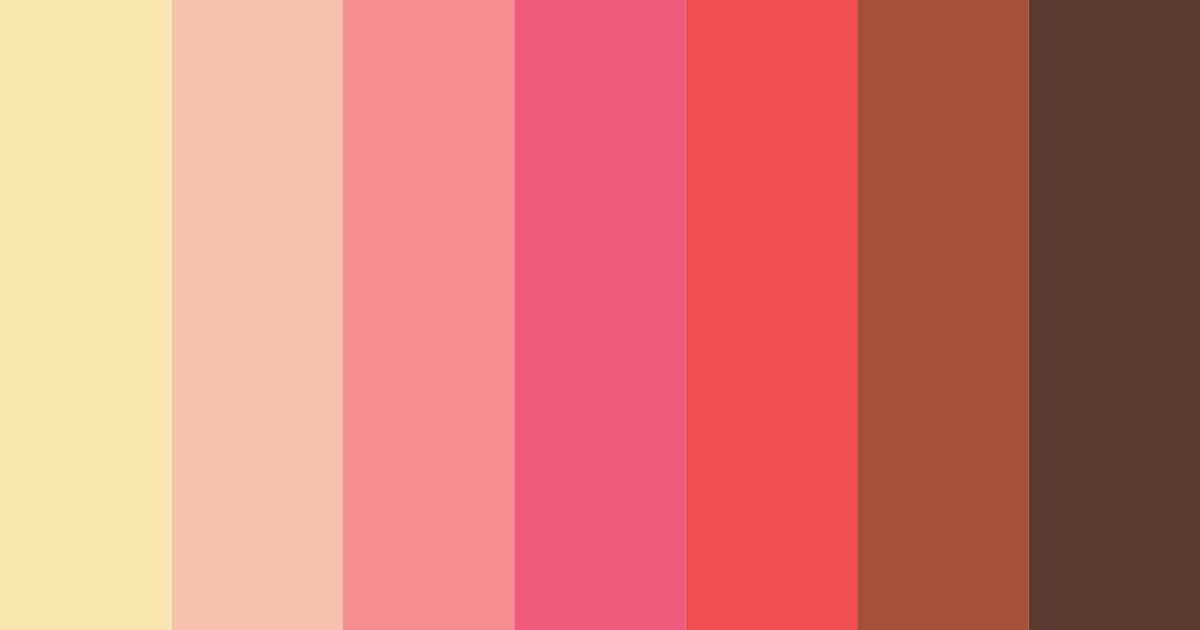 Download coral blossom oasis color palette PNG image (landscape)