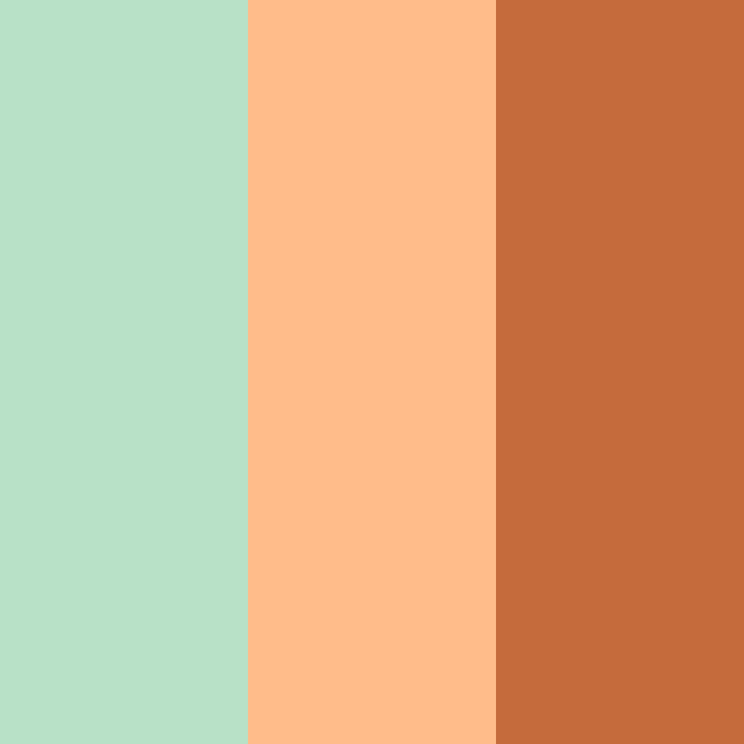 Download minty ginger color palette PNG image (square)