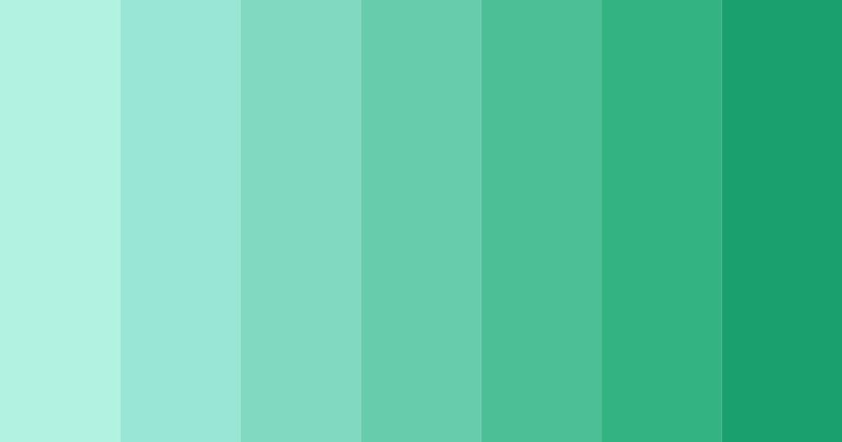 Download minted oasis color palette PNG image (landscape)