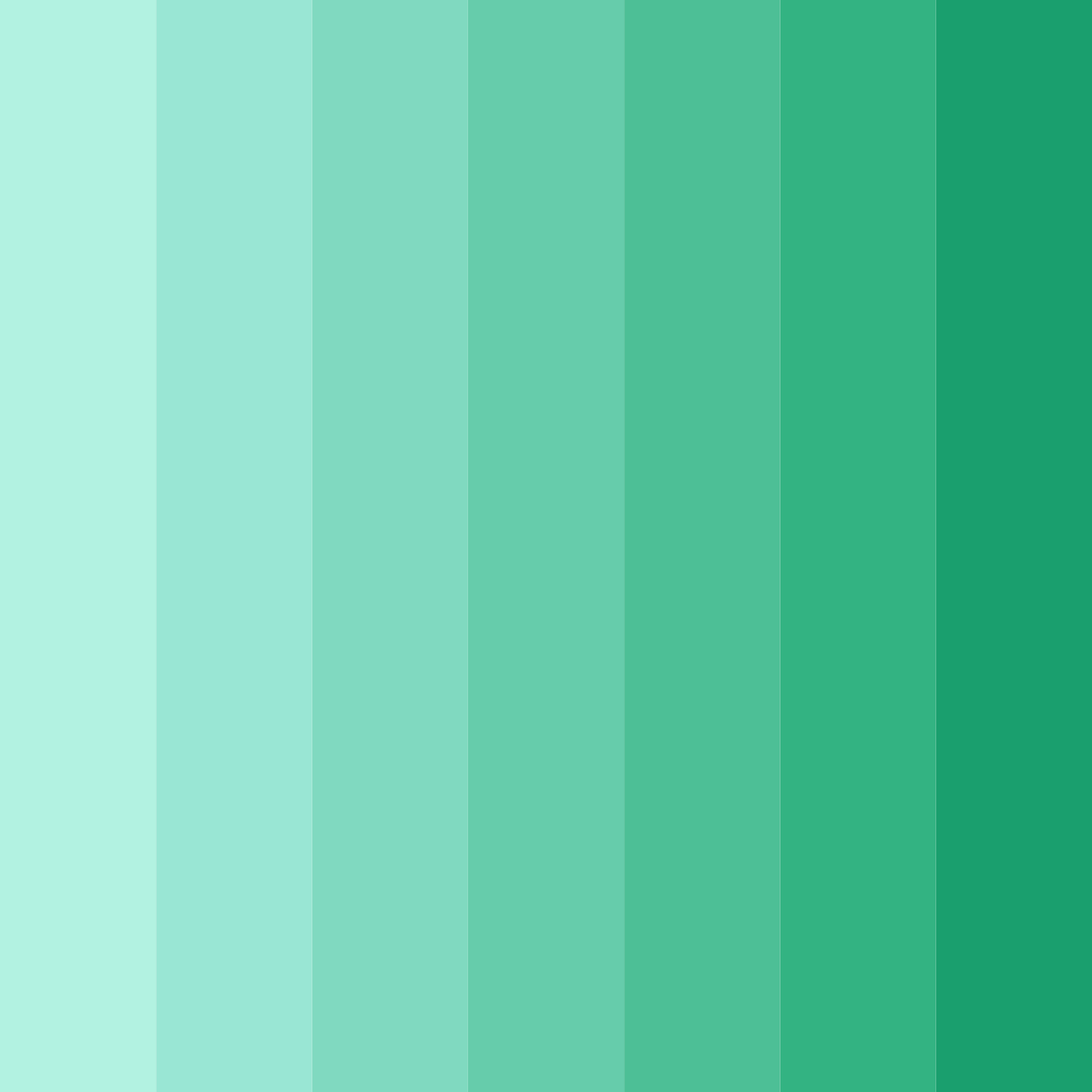 Download minted oasis color palette PNG image (square)