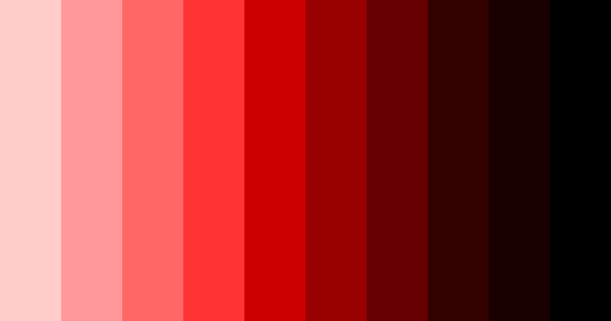 Download crimson shades color palette PNG image (landscape)