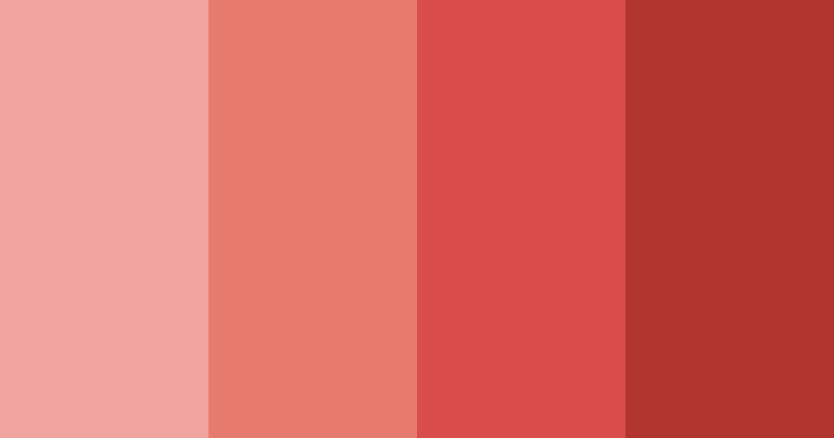 Download shades of red color palette PNG image (landscape)