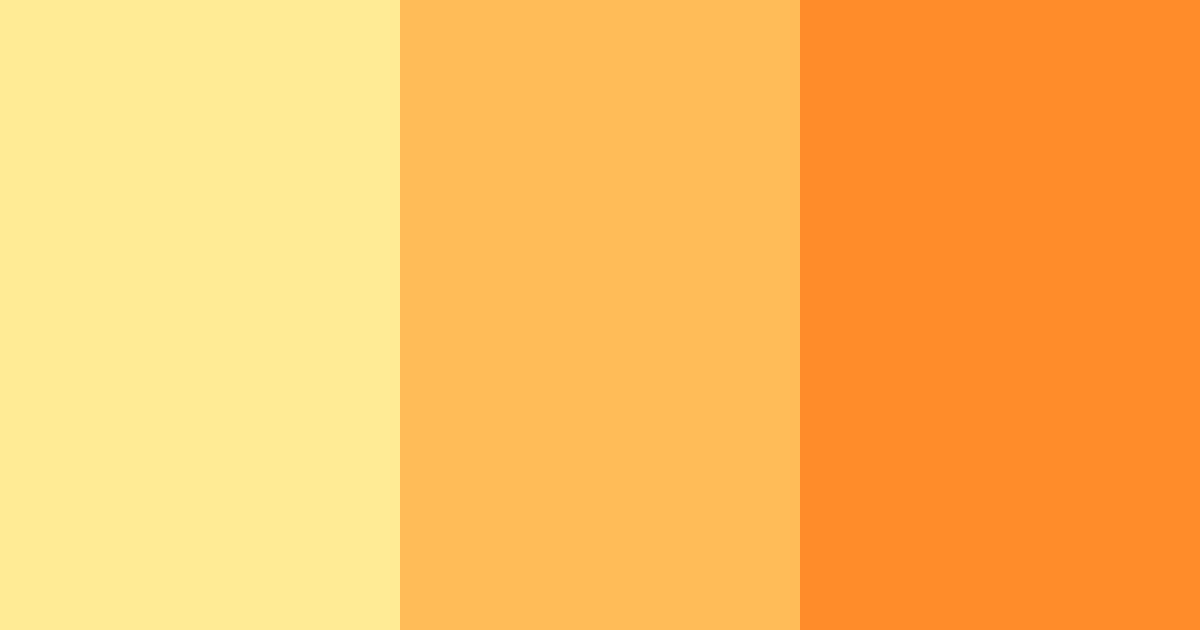 Download yellow sunshine color palette PNG image (landscape)