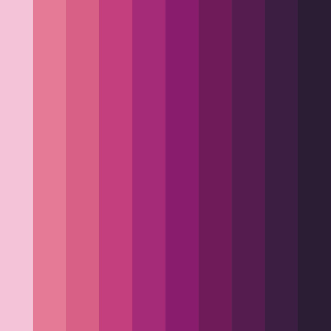 Download bold pink shades color palette PNG image (square)