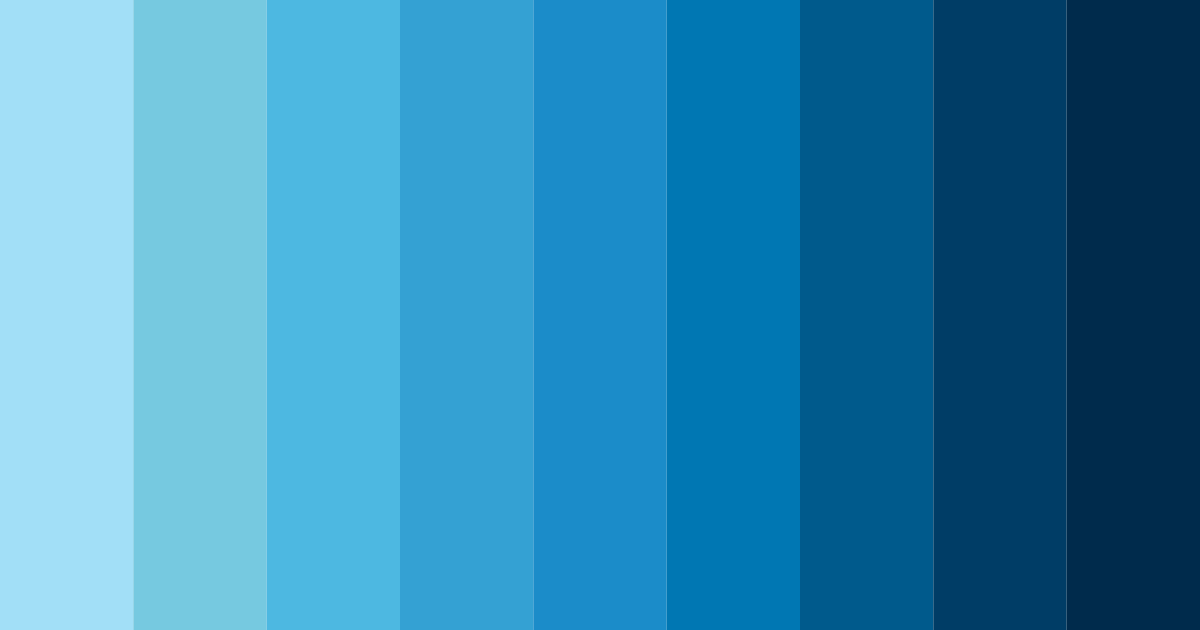 Download azure dream color palette PNG image (landscape)