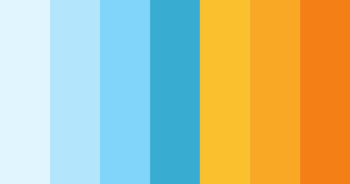 Download blue gold color palette PNG image (landscape)