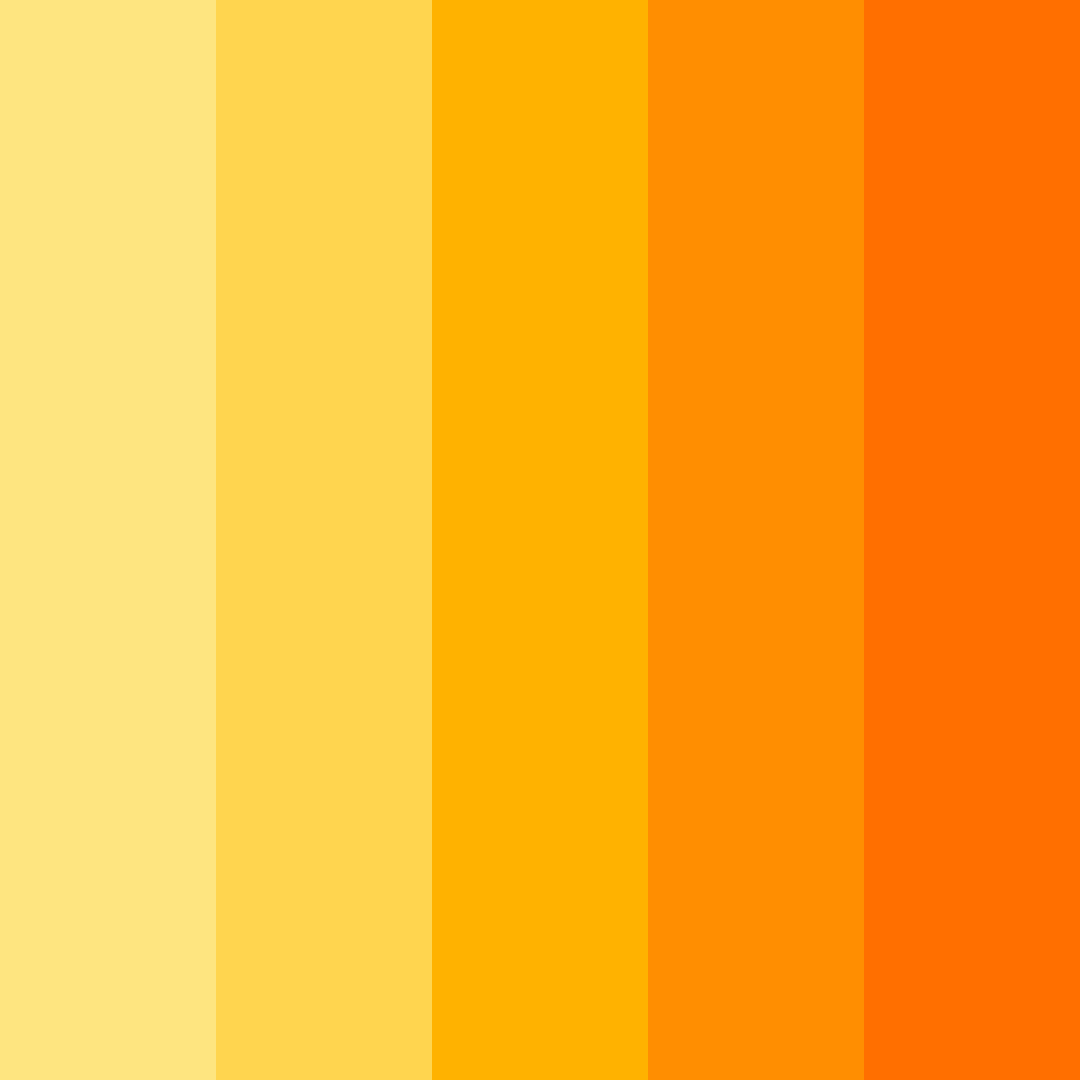 Download golden sunrise color palette PNG image (square)
