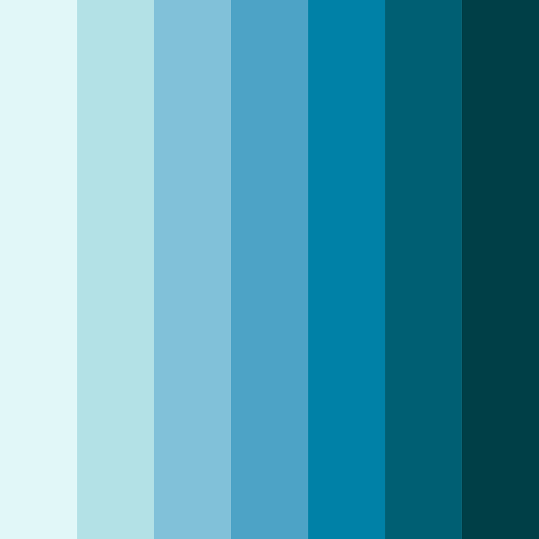 Download aqua enchantment color palette PNG image (square)