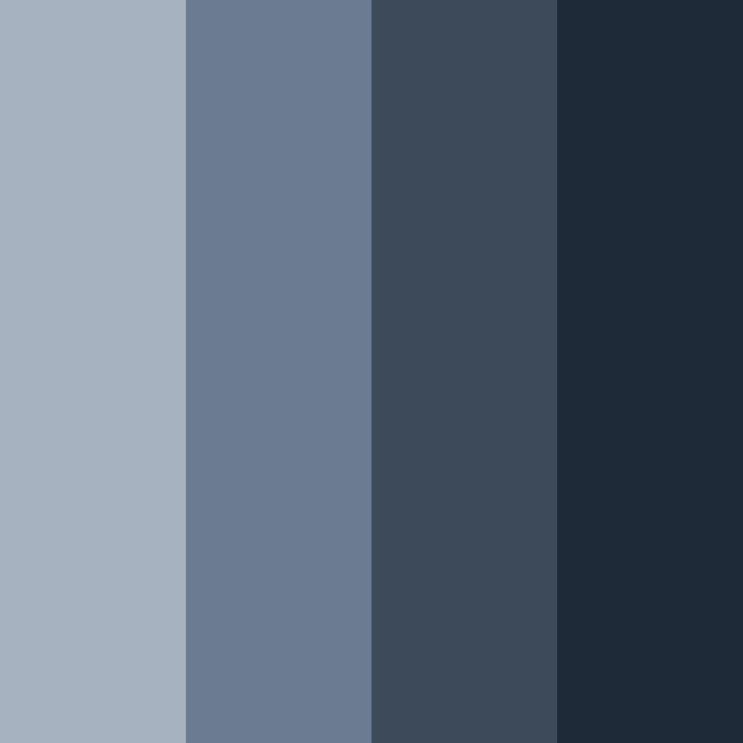 Download charcoal blue shades color palette PNG image (square)