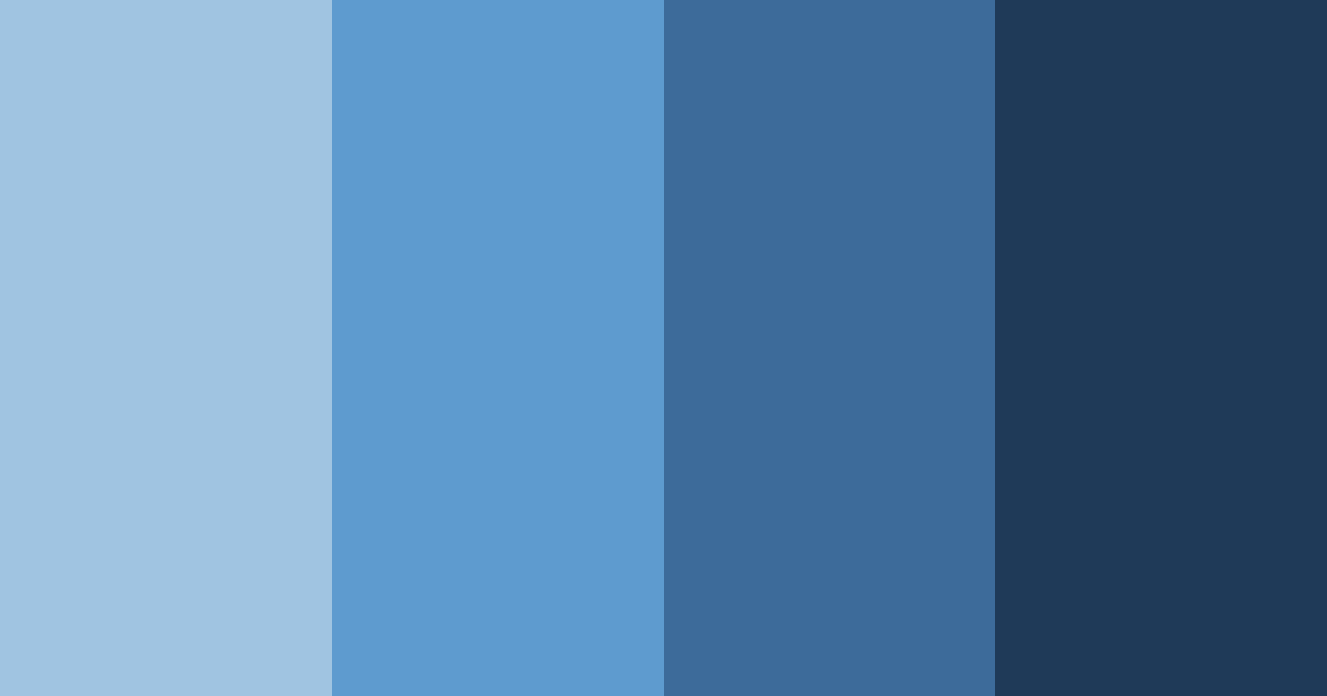 Download shades of blue color palette PNG image (landscape)