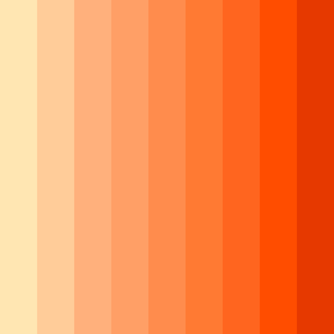 Download sunset sorbet color palette PNG image (square)