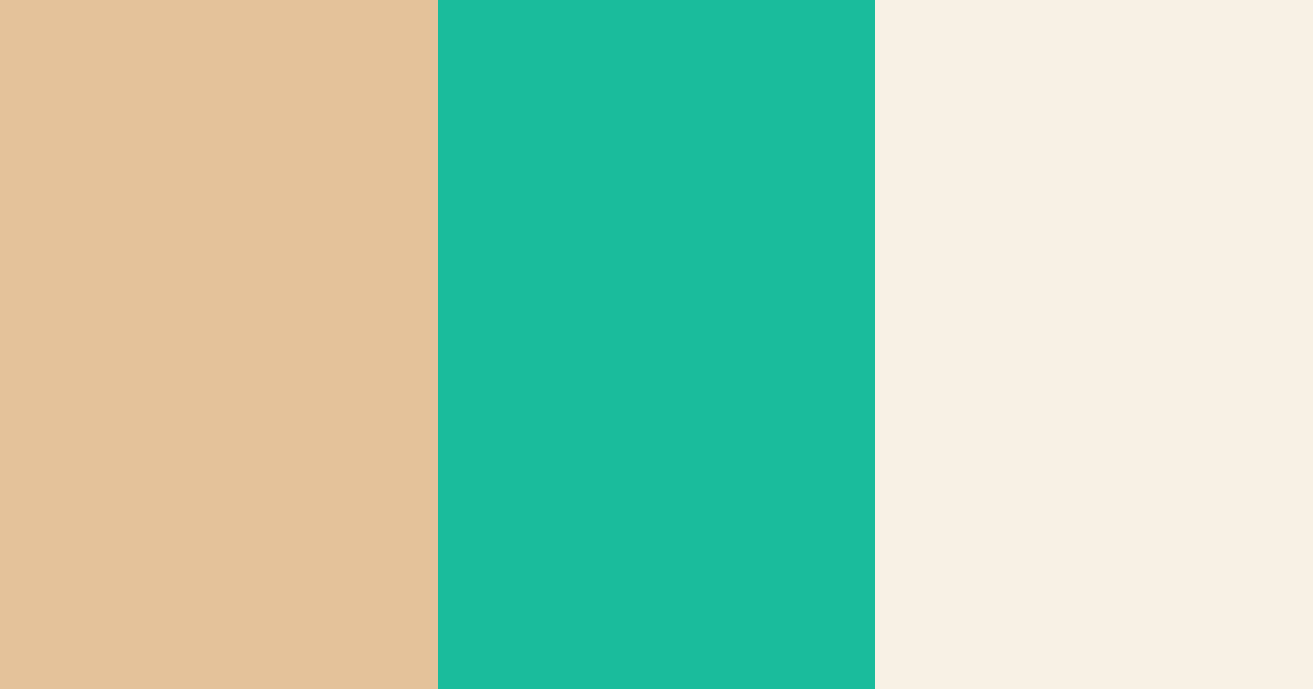 Download honeyed turquoise dream color palette PNG image (landscape)
