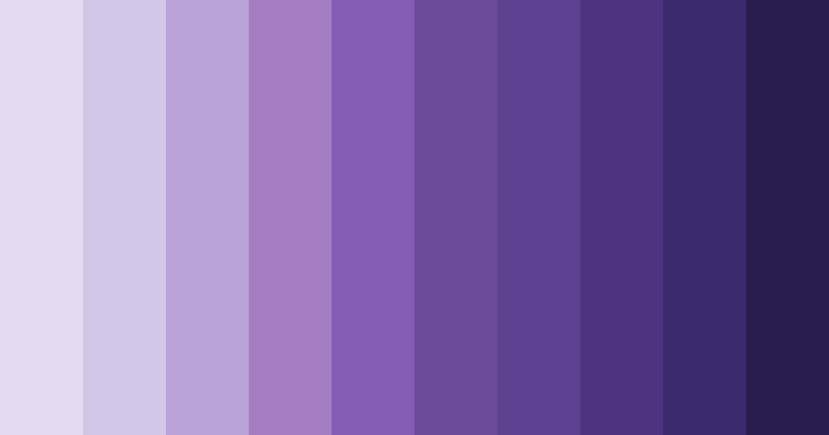 Download soft lavender shades color palette PNG image (landscape)