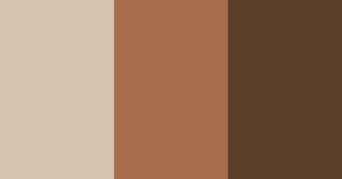 Download coffee brown shades color palette PNG image (landscape)