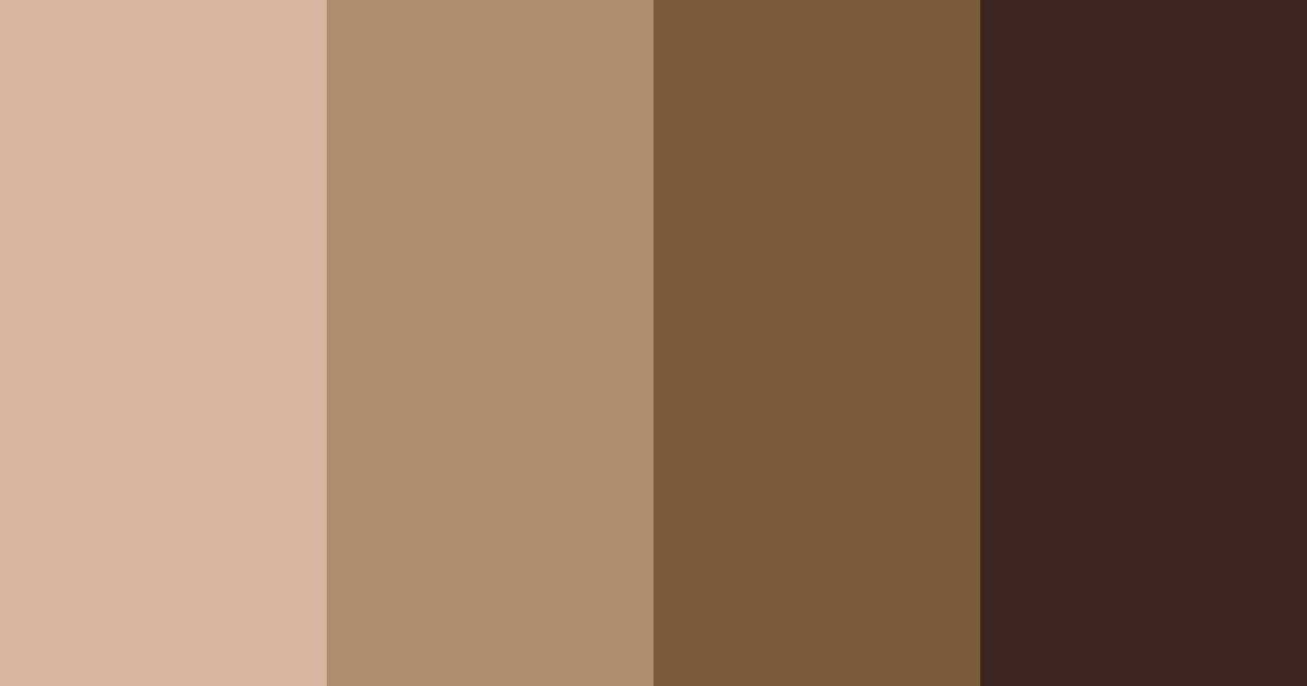 Download coffee brown shades color palette PNG image (landscape)