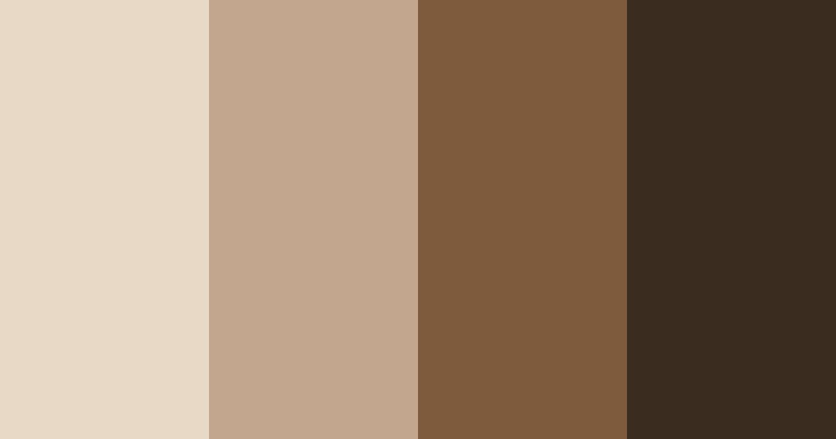 Download brown coffee color palette PNG image (landscape)