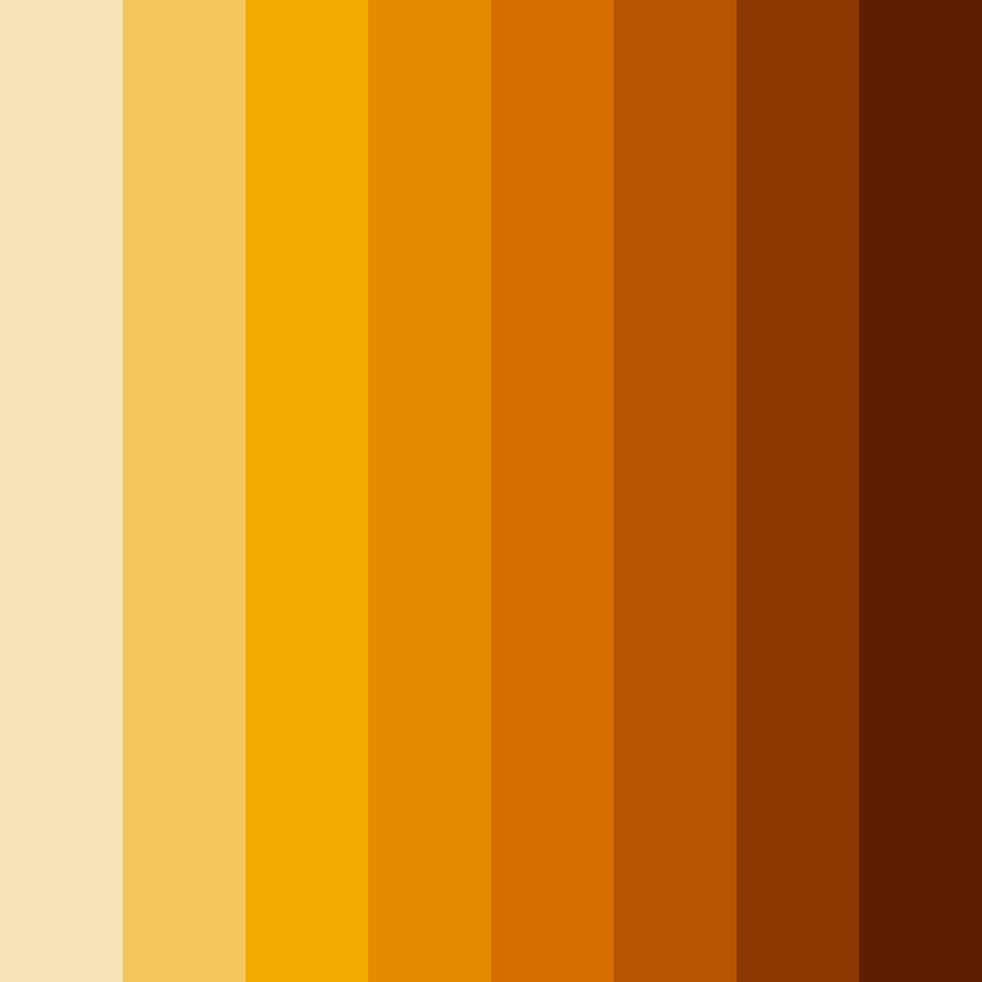 Download yellow sunset color palette PNG image (square)