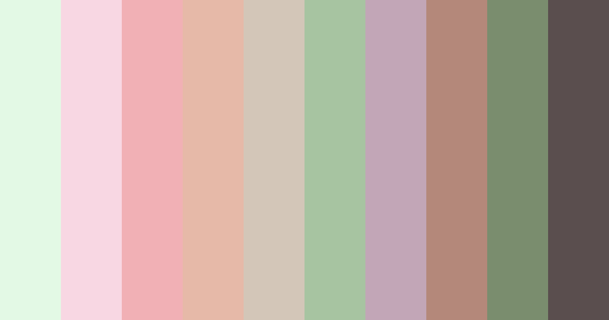 Download whimsical meadow color palette PNG image (landscape)