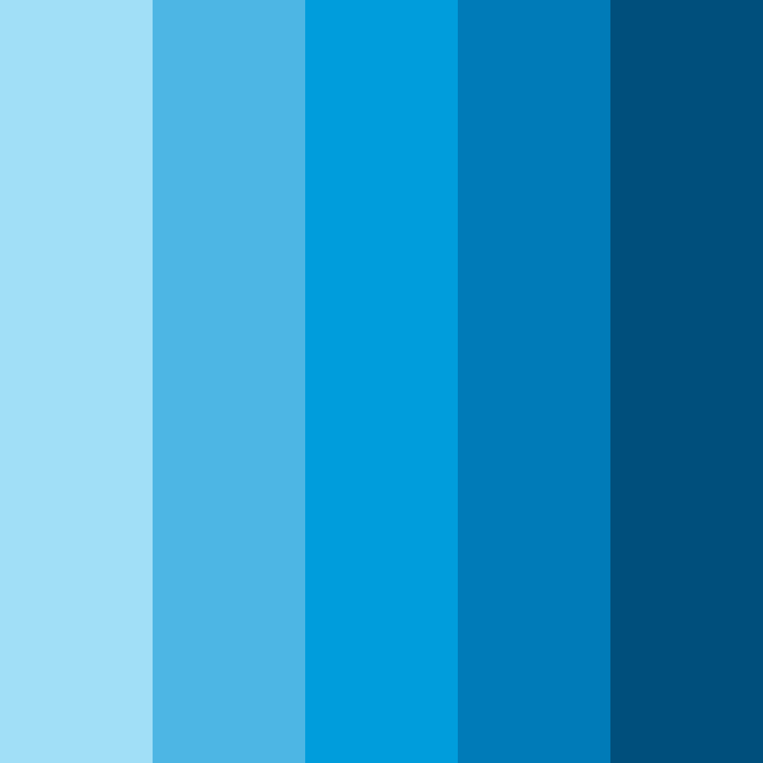 Download blue sunset color palette PNG image (square)