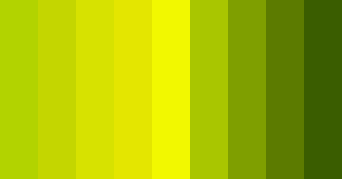 Download bright acid green color palette PNG image (landscape)