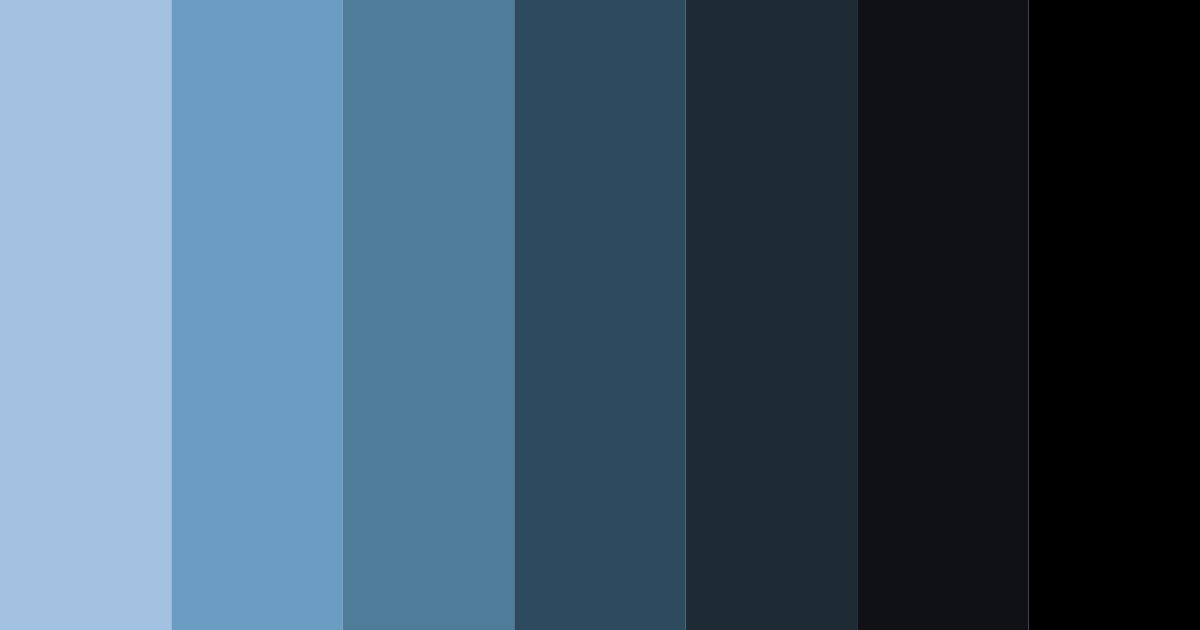 Download dark blue black color palette PNG image (landscape)