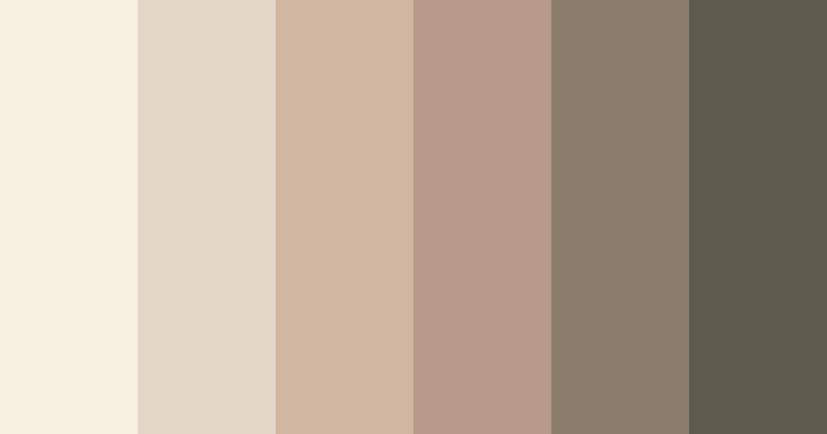 Download shades of taupe color palette PNG image (landscape)