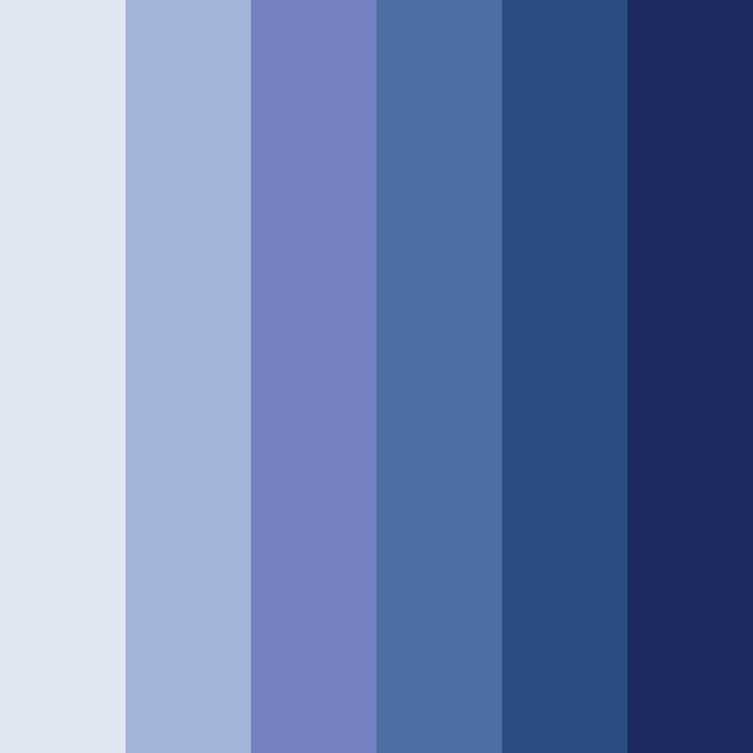 Download midnight serenade color palette PNG image (square)